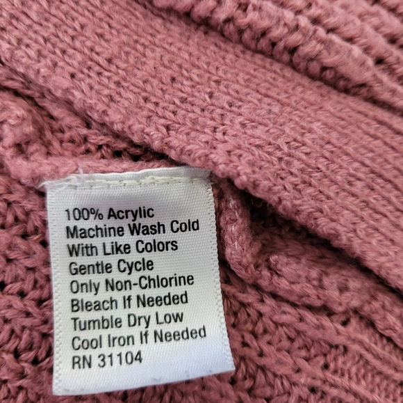 TC - Mauve, Back Lace Up, Cardigan   - Size XS but fits more like a M - Picture 4 of 4